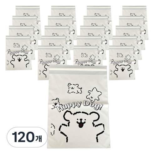 올하이 다용도 선물 포장 귀여운 캐릭터 포장봉투, 120개, 크림옐로우