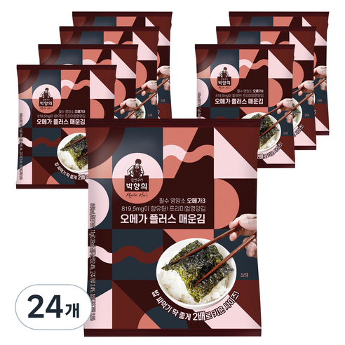 오메가 플러스 매운김, 11g, 24개