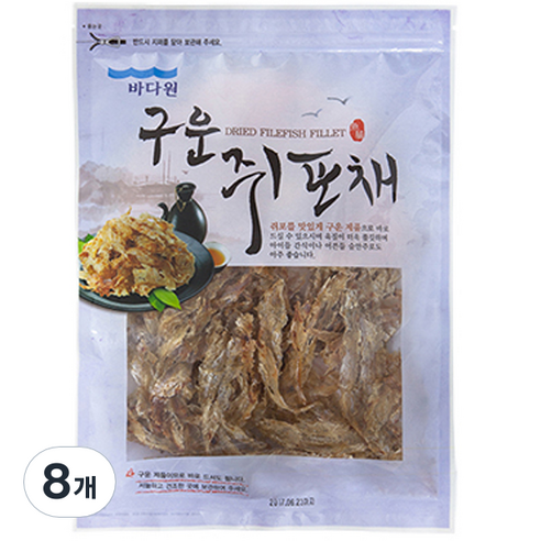 바다원 구운 쥐포채, 150g, 8개