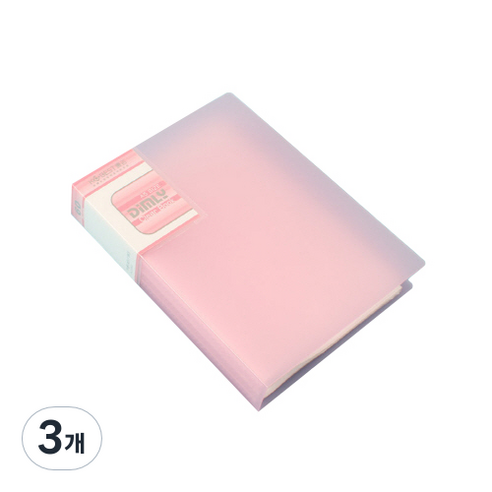 클로이스 A5 클리어파일 핑크 60매, 3개