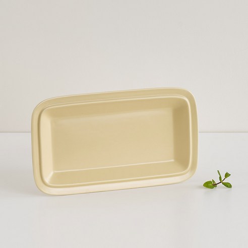 르크루제 직사각 접시, 쉬폰핑크, 1개