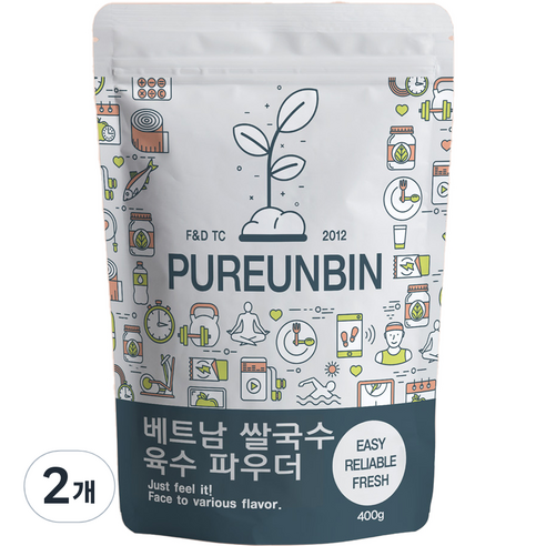 푸른빈 베트남 쌀국수 육수 파우더, 400g, 2개