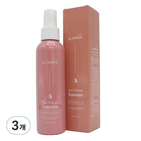 르꽁뜨바이헤어 퍼퓸 볼륨 헤어에센스 스프레이, 3개, 150ml