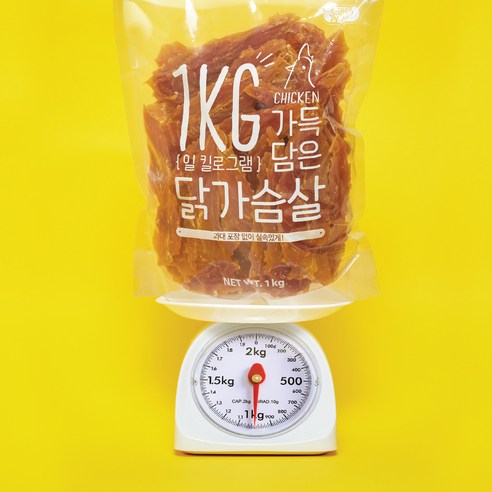 슈퍼츄 일킬로그램 가득담은 강아지 육포, 닭가슴살, 1kg, 1개