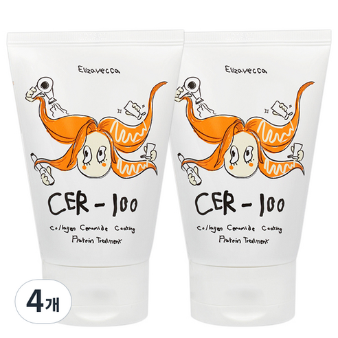 엘리자베카 밀키피기 콜라겐 세라마이드 코팅 프로틴 트리트먼트, 100ml, 4개