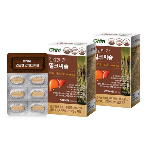 GNM자연의품격 건강한 간 밀크씨슬, 30정, 2개