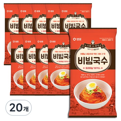 샘표 비빔국수, 135g, 20개