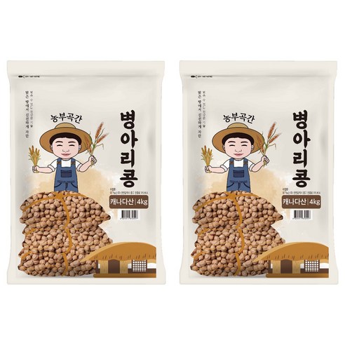 농부곡간 캐나다산 병아리콩, 4kg, 2개