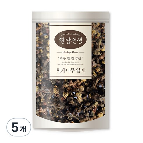 한방선생 국내산 헛개나무열매, 200g, 5개