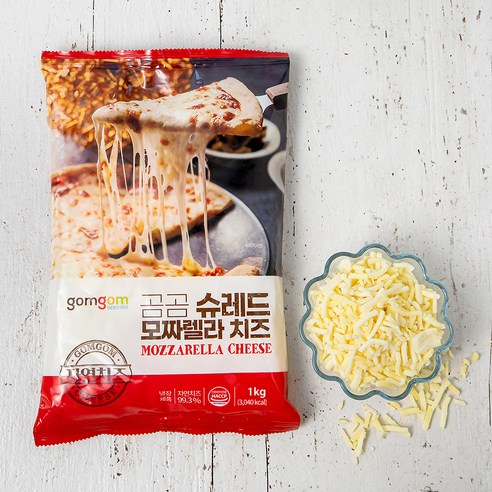 영양 곰곰 슈레드 모짜렐라 치즈, 1kg, 1개 식품