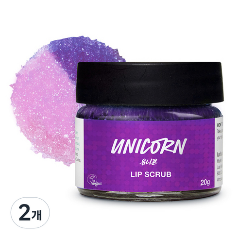 러쉬 립 스크럽, 유니콘, 2개, 20g