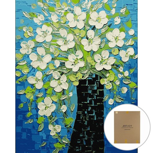 아트조이 DIY 명화그리기 세트 60 x 75 cm, 굴뚝 속 피어난 꽃