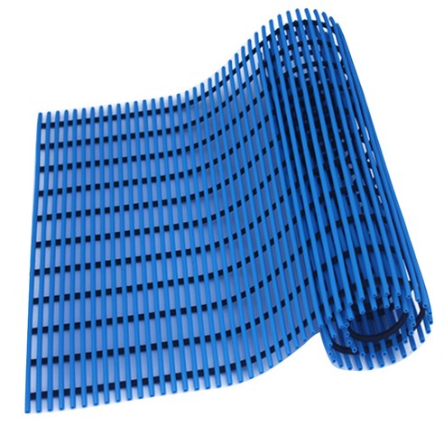 월광매트 튜브형 미끄럼방지매트 90 x 150 cm, 파랑색, 1개