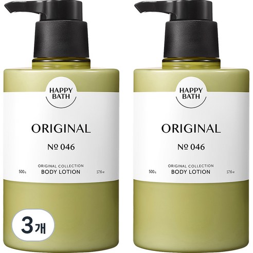 해피바스 오리지널컬렉션 바디로션 오리지널, 500g, 6개