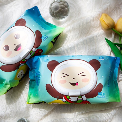 우리 아기 피부를 위한 안심 선택, 달곰이 패밀리 엠보싱 아기물티슈