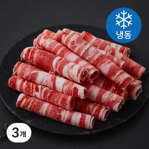 양 삼겹살 대패용 (냉동), 3개, 300g