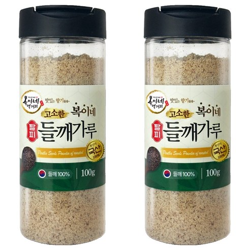 복이네먹거리 국산 고소한 탈피들깨가루, 100g, 2개