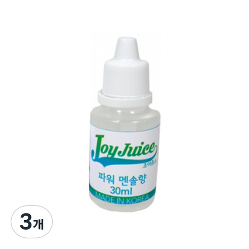 아로마조이 조이쥬스 슬라임 향료 30ml, 3개, 파워멘솔