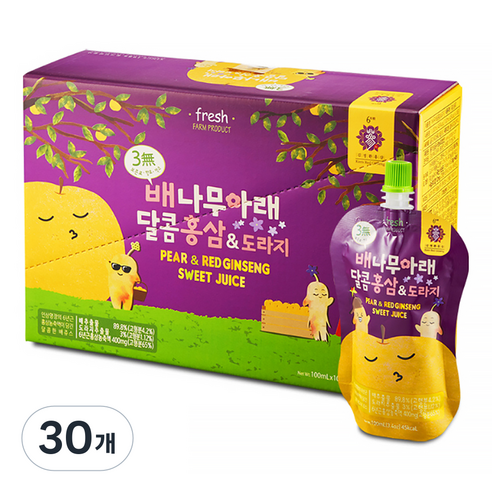 김정환홍삼 배나무아래 달콤홍삼&도라지 홍삼음료