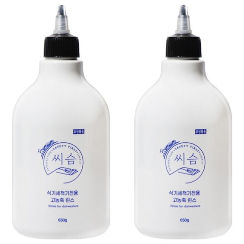 씨슴 식기세척기전용 린스, 2개, 650ml