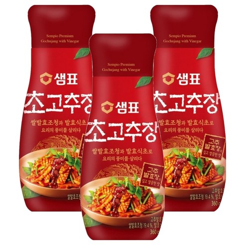 샘표 초고추장, 3개, 360g