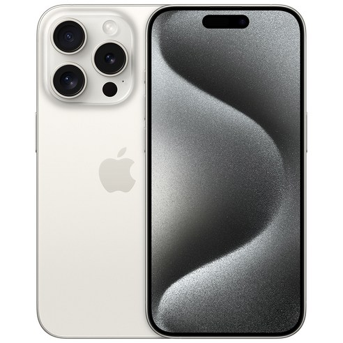 Apple 정품 아이폰 15 Pro 자급제, 화이트티타늄, 1TB