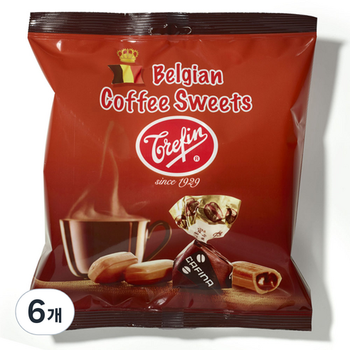 트레핀 커피맛캔디, 500g, 6개
