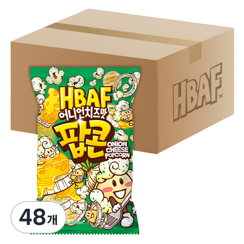 바프 어니언 치즈맛 팝콘, 80g, 48개