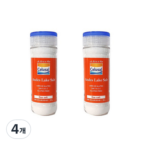 셀루살 안데스 고운소금, 180g, 4개