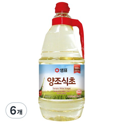 샘표 합성향 없는 양조식초, 1.8L, 6개