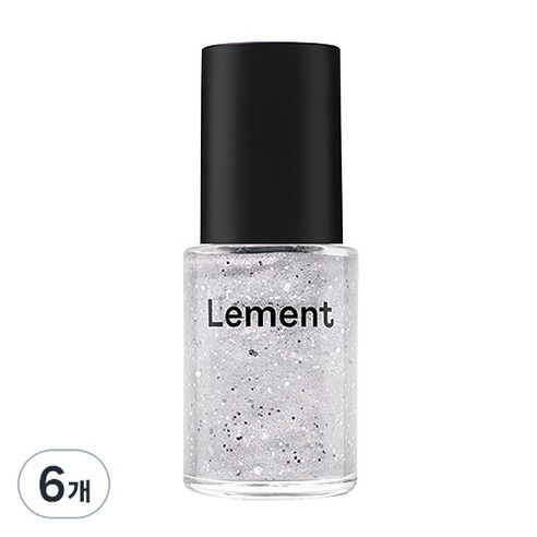 르멘트 컬러 네일, 30실버 샹들리에  글라스, 14ml, 6개