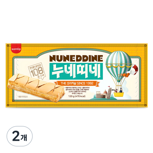 삼립 오리지날 누네띠네 10p, 120g, 2개