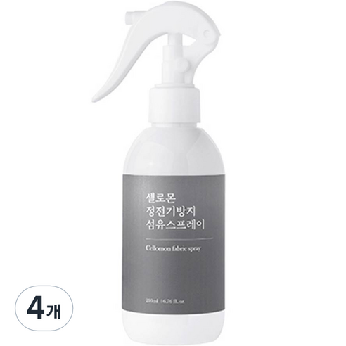 셀로몬 정전기 섬유 스프레이 본품, 200ml, 4개