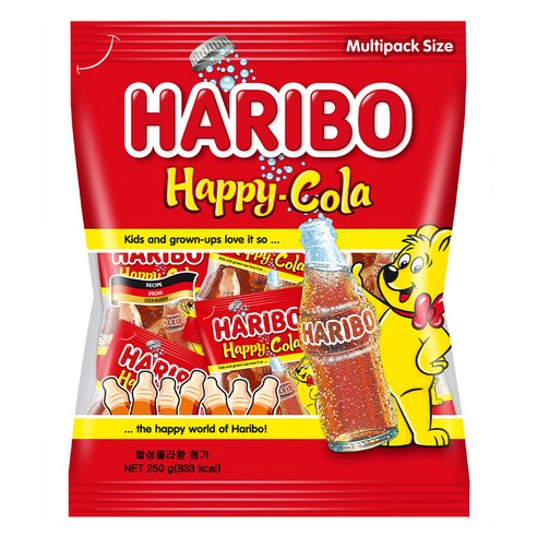 하리보 해피콜라향 젤리, 250g, 1개