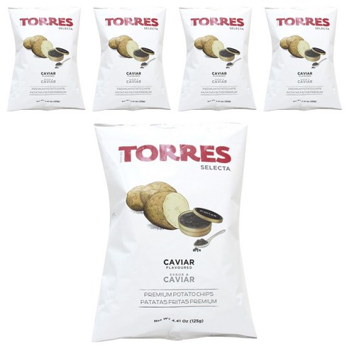 토레스 셀렉타 캐비어 감자스낵, 125g, 5개