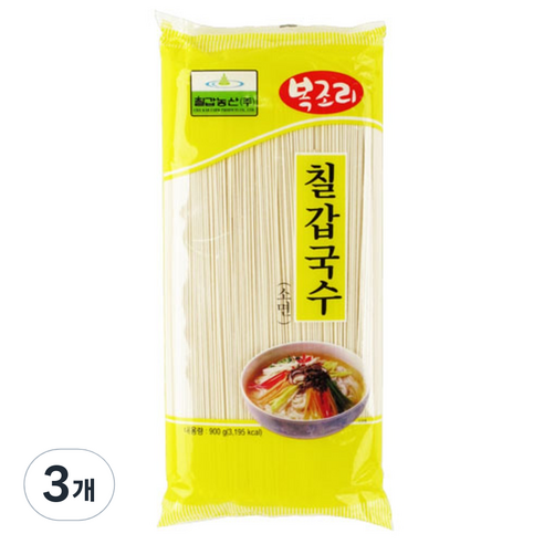 칠갑농산 국수opp 소면, 2.5kg, 3개