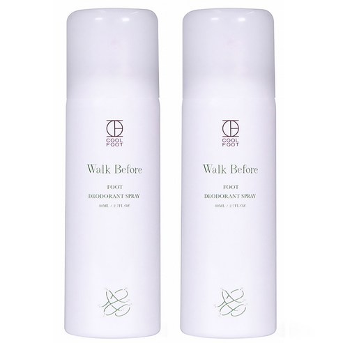 쿨풋 휴대용 발냄새 제거제, 1개입, 2개, 80ml