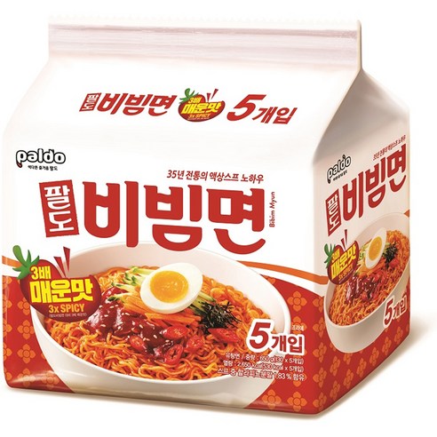 팔도 비빔면 매운맛, 5개