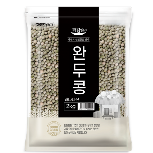 더담은 완두콩, 2kg, 1개