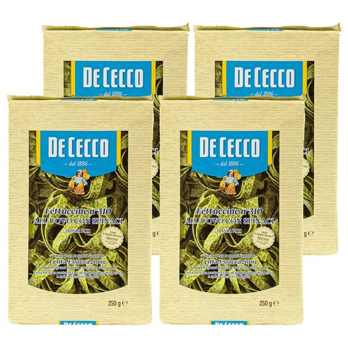데체코 페투치네 시금치, 4개, 250g