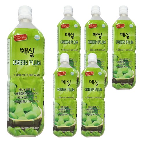 스위트코리아 매실액상, 1L, 6개