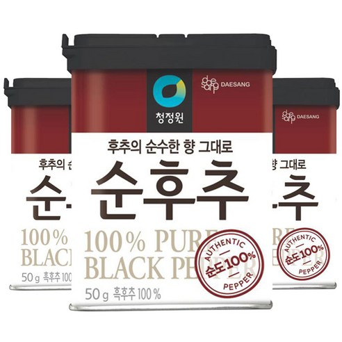 청정원 순후추, 50g, 3개