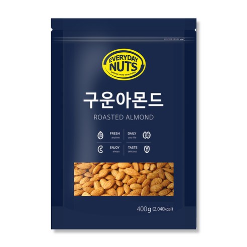 에브리데이넛츠 구운아몬드, 400g, 1개