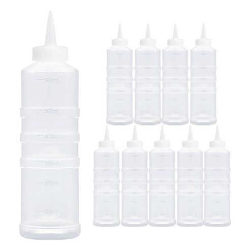 일상속반짝 국내생산 잘라쓰는 소스통 1구 뚜껑 미포함, 10개, 600ml