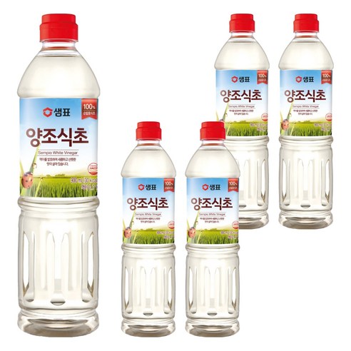 샘표 합성향 없는 양조식초, 900ml, 5개