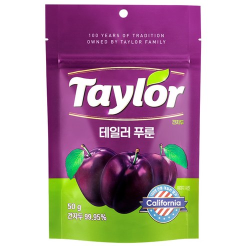 테일러 푸룬건자두, 50g, 1개