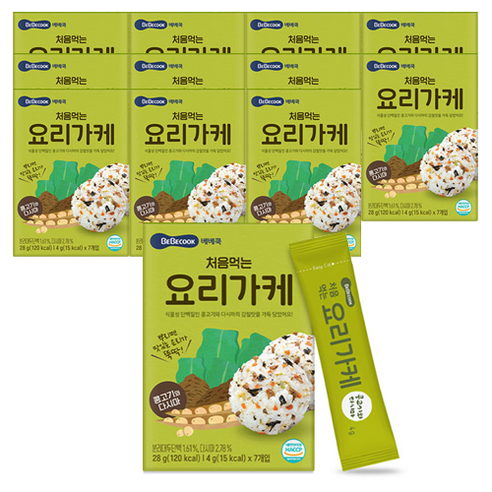 베베쿡 처음 먹는 요리가케 김자반, 28g, 12개, 콩고기 + 다시마 혼합맛