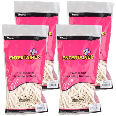 네오룬스 260N 요술풍선 100p, 스탠다드화이트, 4개