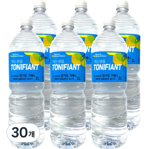 또니피앙 생수, 30개, 2L