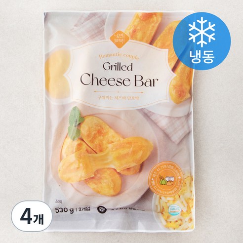 낭만부부 메밀꽃피는항아리 구워먹는 치즈바 단호박 (냉동), 530g, 4개